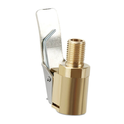 Car Auto Brass 8mm Tyre Wheel Tire Air Chuck Inflator Pump Valve Clip Clamp Connector Adapter Car Accessories For Compressor