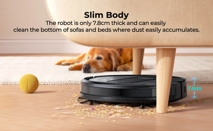 Airzeen R7 Robot Vacuum Mop 3-in-1 Cleaning 4000Pa Suction Smart App/Alexa Control Auto Self-Charging for Pet Hair & Floors