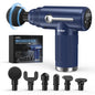Sejoy Portable Fascia Gun Vibration Massage Gun 10 Speed,6 Heads For Body Neck Back Deep Muscle Relaxation Fitness