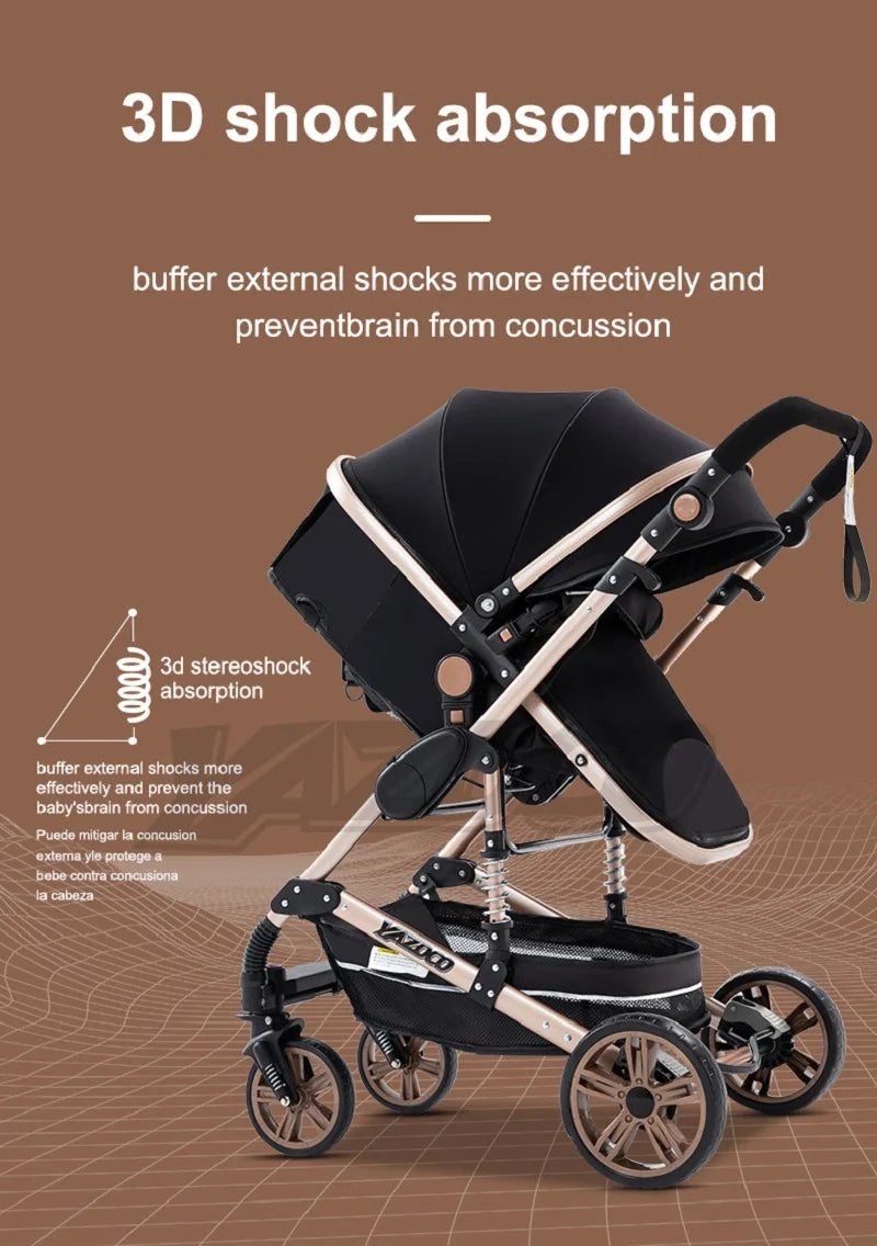 Baby stroller 3 in1,four wheel stroller,2 in 1 baby car,Lightweight strollers,Mutifunction Strollers,baby carriage,Poussette