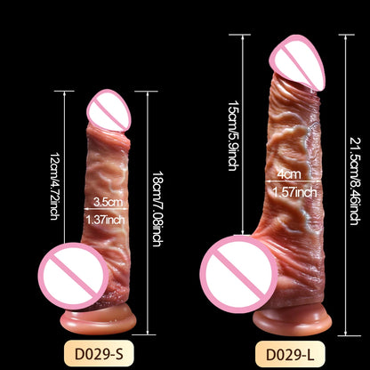 Realistic Dildo Skin Sliding Foreskin for Women Gay Sexmachine Dick Anal Masturbators Strapon Big Penis Dildos Adult Sex Toys 18