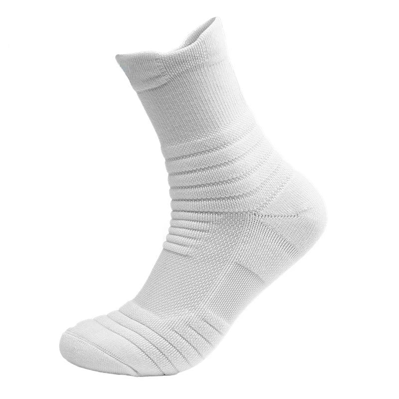 6/3/1 Pairs Men's Compression Socks Breathable Basketball Sports Cycling Socks Moisture Wicking High Elastic Tube Socks