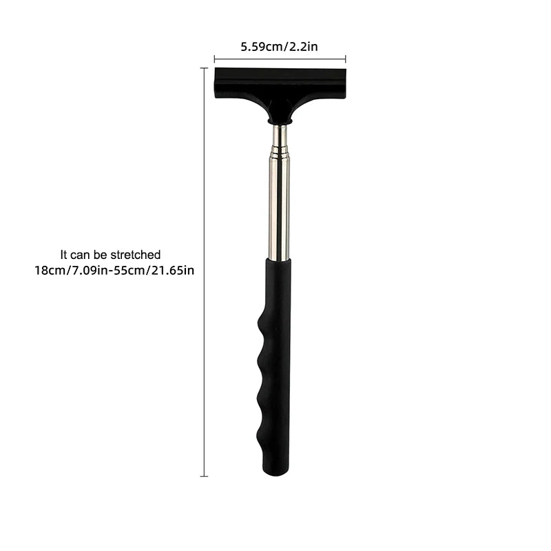 Car Rearview Mirror Wiper, Telescopic Squeegee For Auto Glass, Portable Water Cleaner Rod, Mini Automotive Cleaning Tool