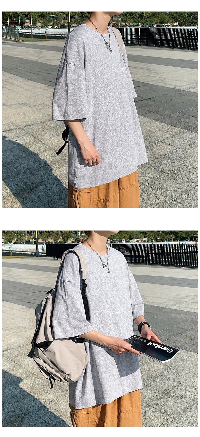 Oversized Summer Short Sleeve Men's T Shirt New Fashion Solid Loose O-Neck T Shirts Mens Cotton Hip Hop Streetwear Top Tees 5XL