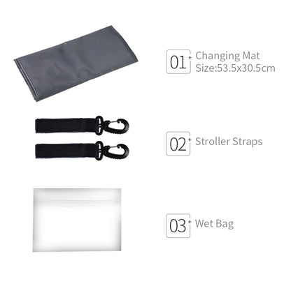 Waterproof Mummy Diaper Backpack Cartoon Design Mother Maternity Nappy Travel Bag Large Capacity Baby Care Nursing Stroller Bags