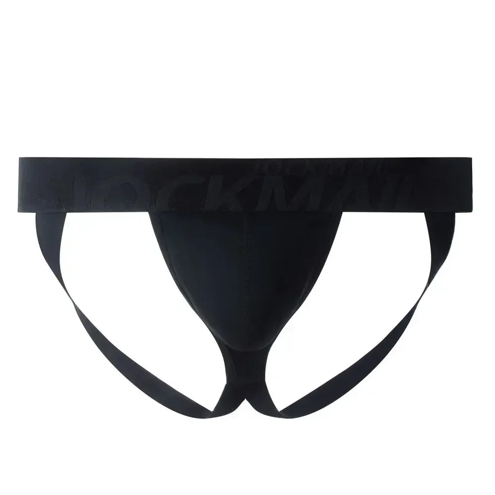 Sexy Men Underwear Brief Underpants Rainbow Stripes Gay Men's Jockstrap Bikini Slip Men's Tanga String Thong Breathable Cotton