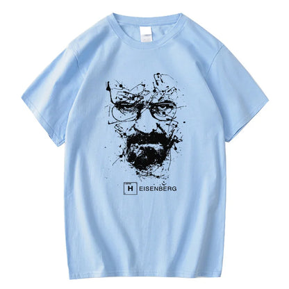 Men Fashion Casual Top Quality Cotton Blend Breaking Bad T Shirts Men Heisenberg Camisetas Hombre Men Cool Tee Shirt Tops