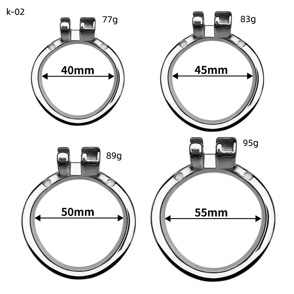 Stainless Steel Chastity Cage Device Penis Rings Bondage Belt Cock CB Lock BDSM Sex Toys for Man Gay Adult Products Accessories