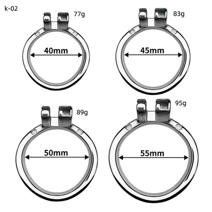 Stainless Steel Chastity Cage Device Penis Rings Bondage Belt Cock CB Lock BDSM Sex Toys for Man Gay Adult Products Accessories