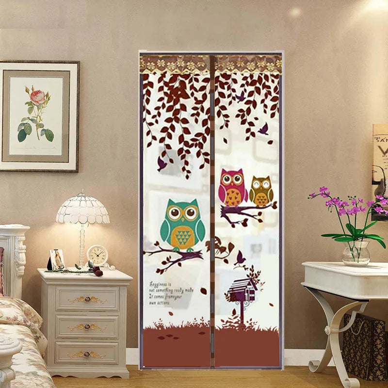 Mesh Door Curtain Magnetic Curtains Hands-free Anti Mosquito Insect Fly Bug Curtain Net Automatic Closing Window Screen Kitchen