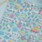 Colorful Water Bubble 5D Nail Art Stickers Goldfish Koi carp Dreamy Polarized Dreamlike Self Adhesive Delicate Manicure Decals