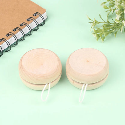 Portable Wooden Yoyo Ball Colorful Handmade Toy Creative Play & Craft Accessories for Children