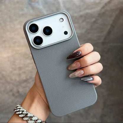 17 Case Leather Skin Soft TPU Cover for iPhone Air 16 Plus 14 12 13 15 16E 11 Pro Max Shockproof Phone Funda Capa Coque