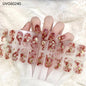 20/22Tips UV Semi cured Gel Nail Stickers Waterproof Long Lasting Full Gel Nail Wraps Press On Nail Decal DIY Manicure