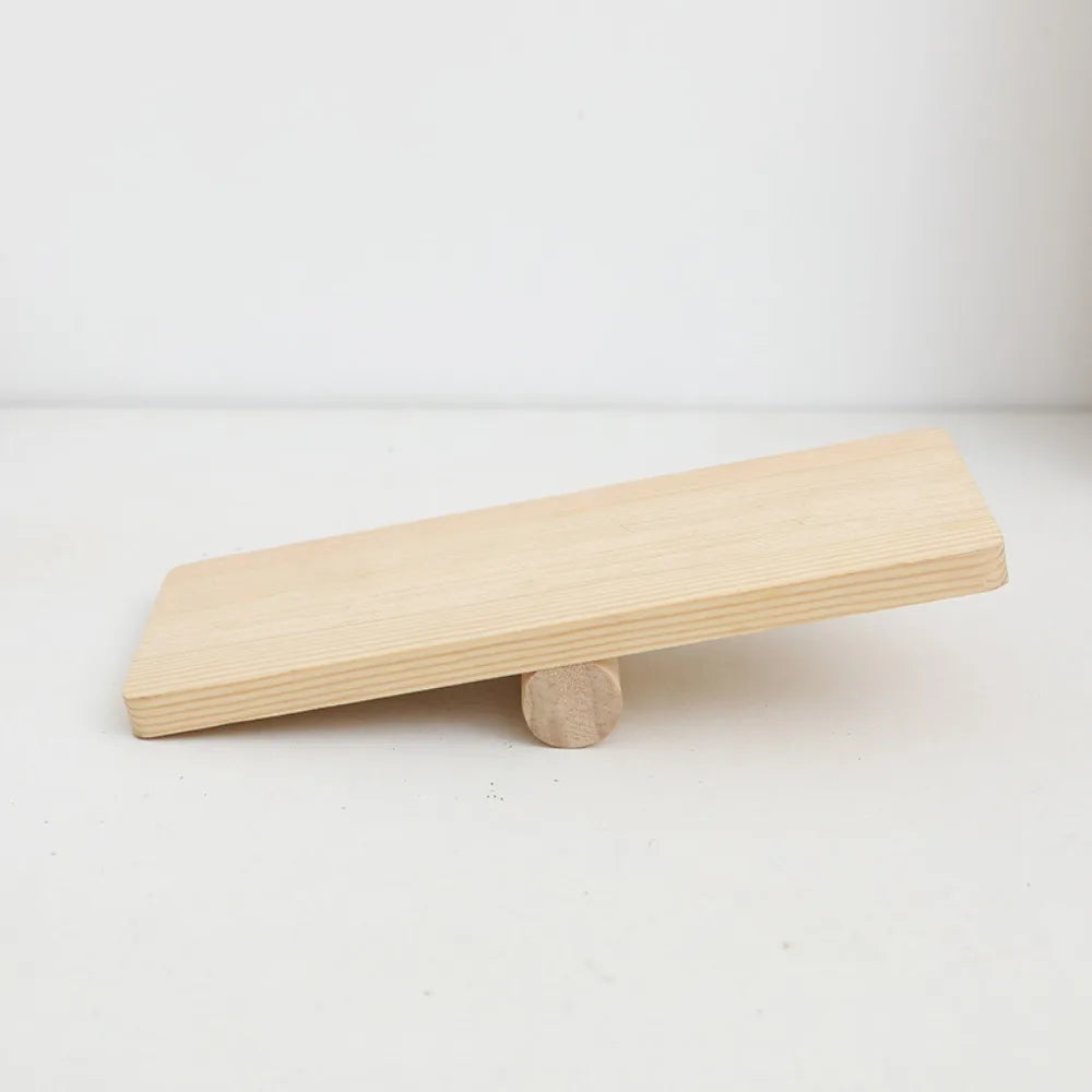 Pet Hamster Wooden Seesaw Climbing Platform Bridge for Small Pet Squirrel Hamster Rabbit Hammock Pet Bird Cage Parrot Swing Toy