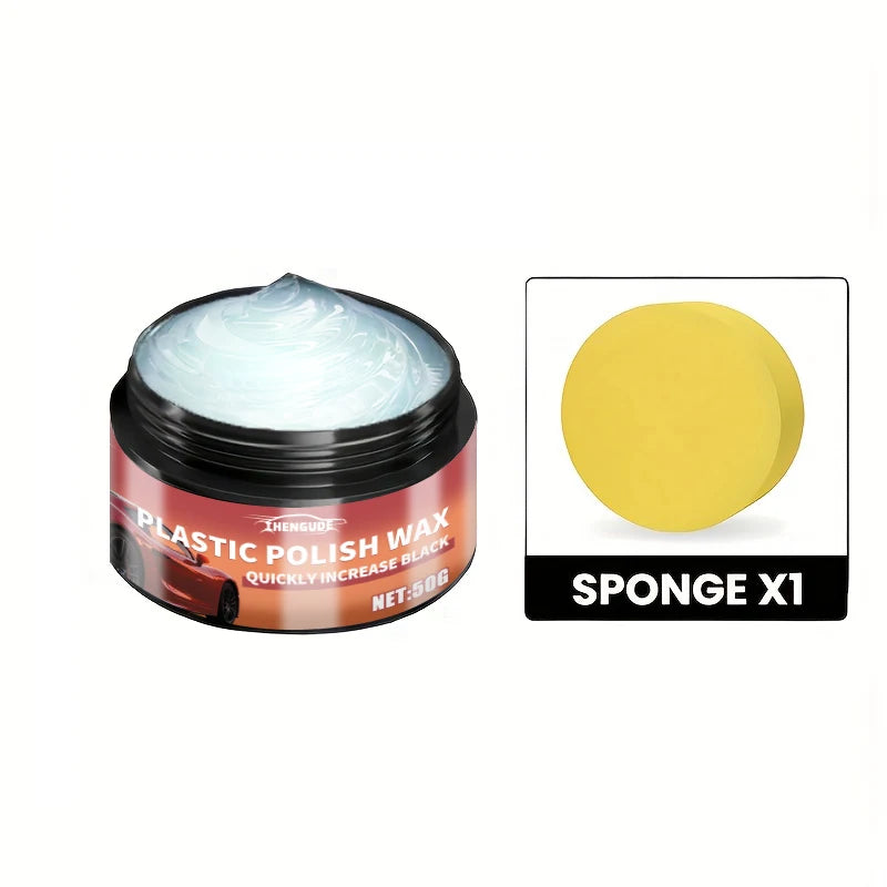 Crystal Clear Car Plastic Restorer - Car Interior and Panel Renovation Wax Coating Agent Car Maintenance Wax Car Polishing Paste
