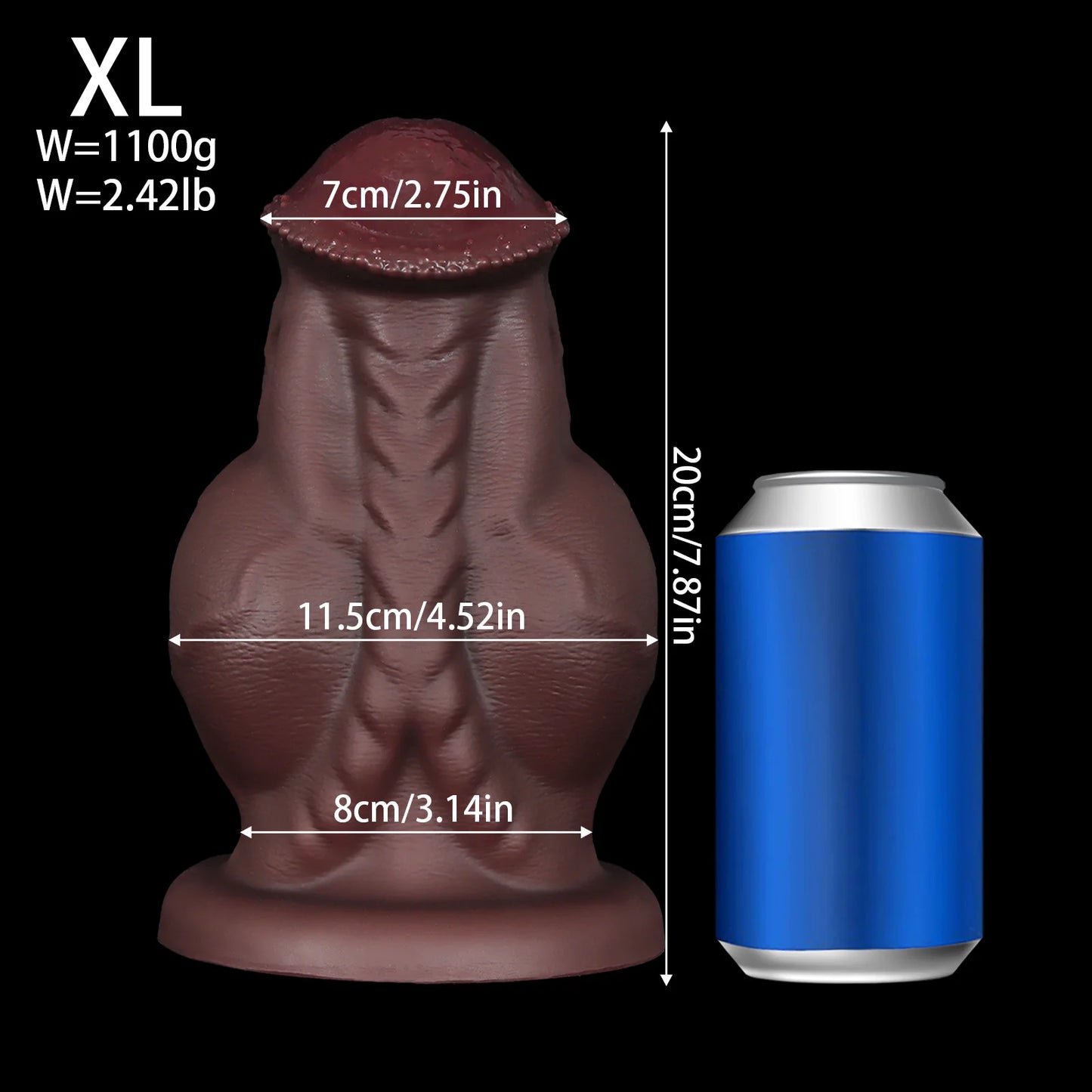S-XXXL Thick Dildos Silicone Anal Plug Horse Knot Big Buttplug BDSM Sex Toys for Women Men Anal Dilation Plug with Suction Cup