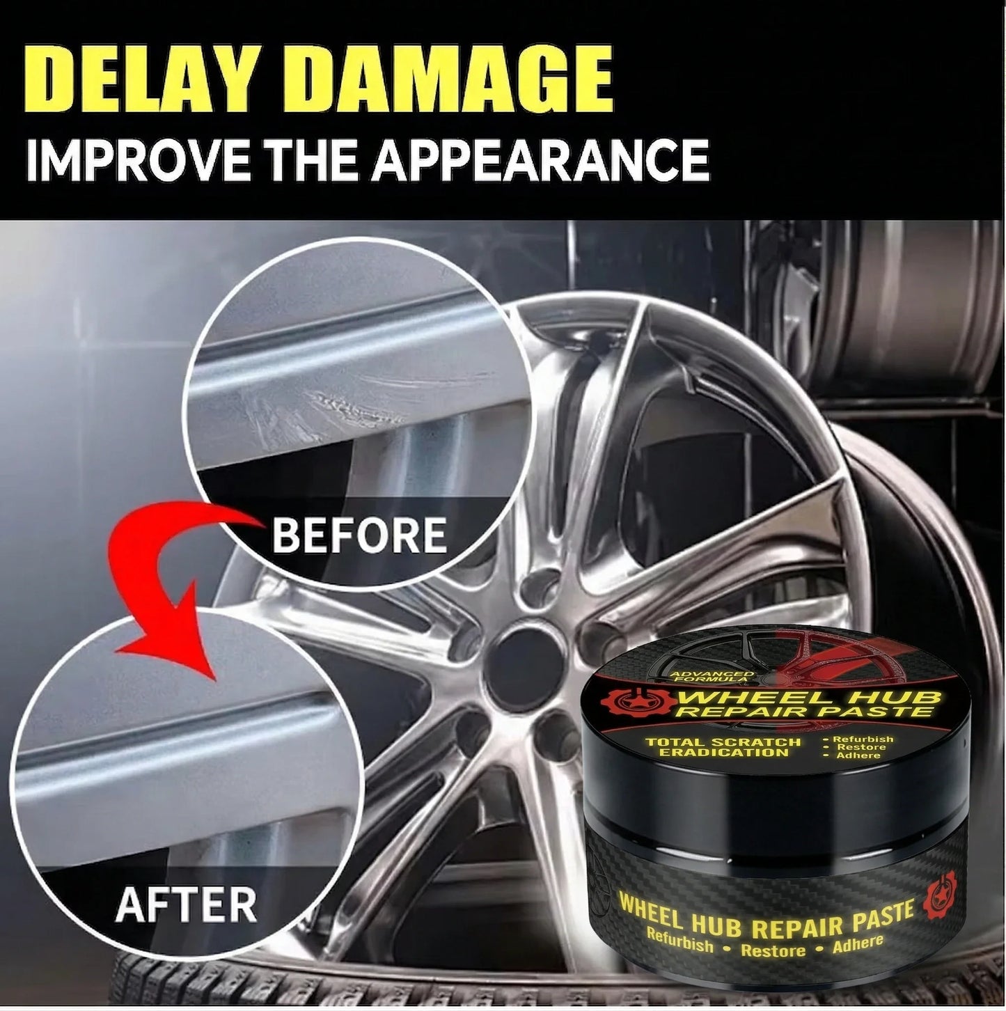 Wheel Scratched Recovery Paste Eliminate Daily Driving Friction Traces F284333333