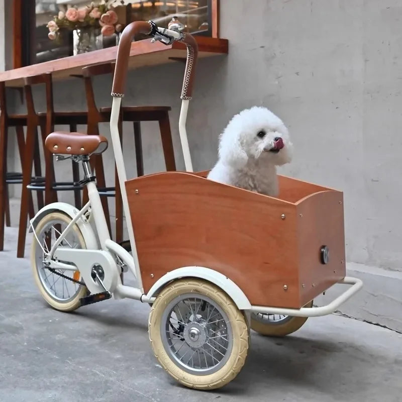 Lightweight Foldable Pet Stroller for Dogs and Cats – Universal Travel Cart Compatible with Bikes, Ideal for Outdoor Walks
