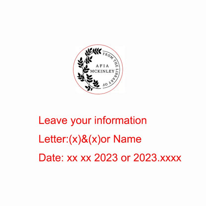 Wedding Embosser Stamp LOGO Custom Personalized Embossing Seal Customization for Letter Head Wedding Envelope Graduation Decora