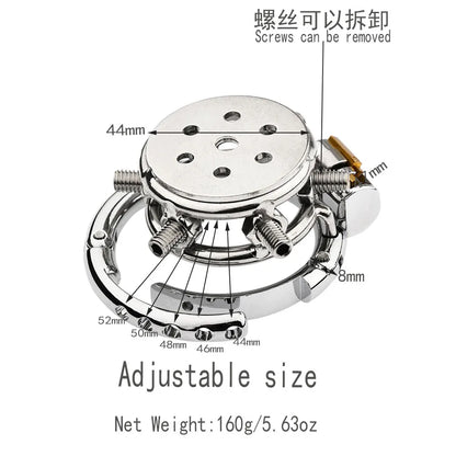 2025 Adjustable Clasp Chastity Cage Sex Toys for Men Metal Penis Ring Sleeve Bdsm Penis Bondage Erotic Urethral Lock Cock Cage