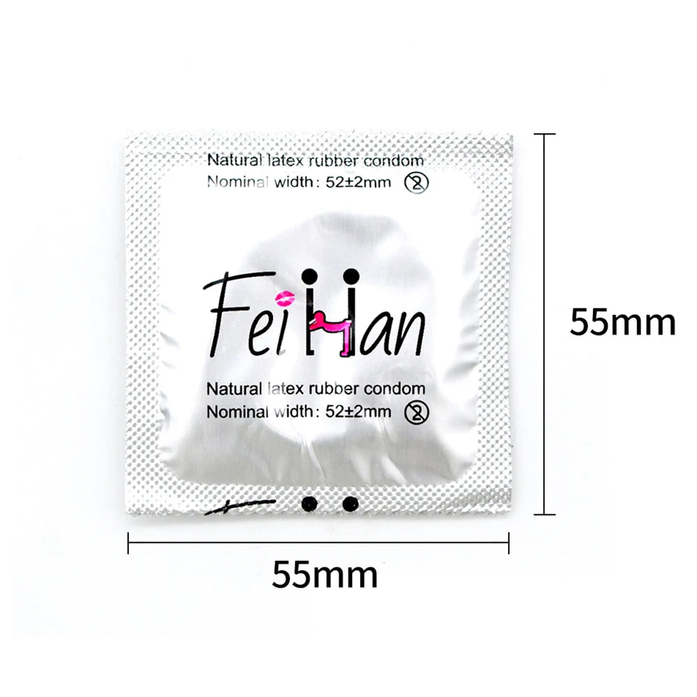 10/50pcs Hyaluronic Acid Condom Cock Penis Sleeve Natural Latex Lubricate Ultra Thin Condom Contraception Supplies Adult Sex Toy
