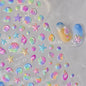 Shiny Blowing Bubble Nail Decorations Stickers 5D Shell Light Love Cat Bubble Transfer Slider Sticker DIY Summer Manicure Decals