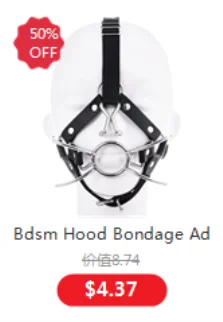 Erotic Fetish Costumes of Leather Bdsm Bondage Hood Mask with Mouth Hole for Couples Adults Slave Rolplay Flirting Games