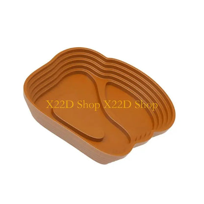 X22D Natural Reptiles Bathing Bowl Plastic Multiple Step Design Soaking Pool with Ramps For Turtles Feeding Habitat