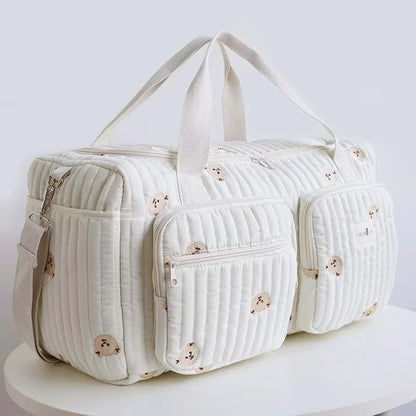 Large Capacity Mommy Bag for Women Totes Baby Diaper Nappy Bags Shoulder Cotton Ladies Maternity Shopping Bags