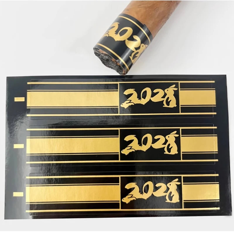 100pcs Cigar Label Ornament Repair Burst Foot Fixed Nightshade Anti-cracking Cigar Toe Label