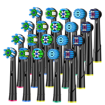 Replacement Toothbrush Heads Compatible with Oral-B ,4-12 Pcs Electric Brush Heads for Oral B Replacement Heads Pro500/1000