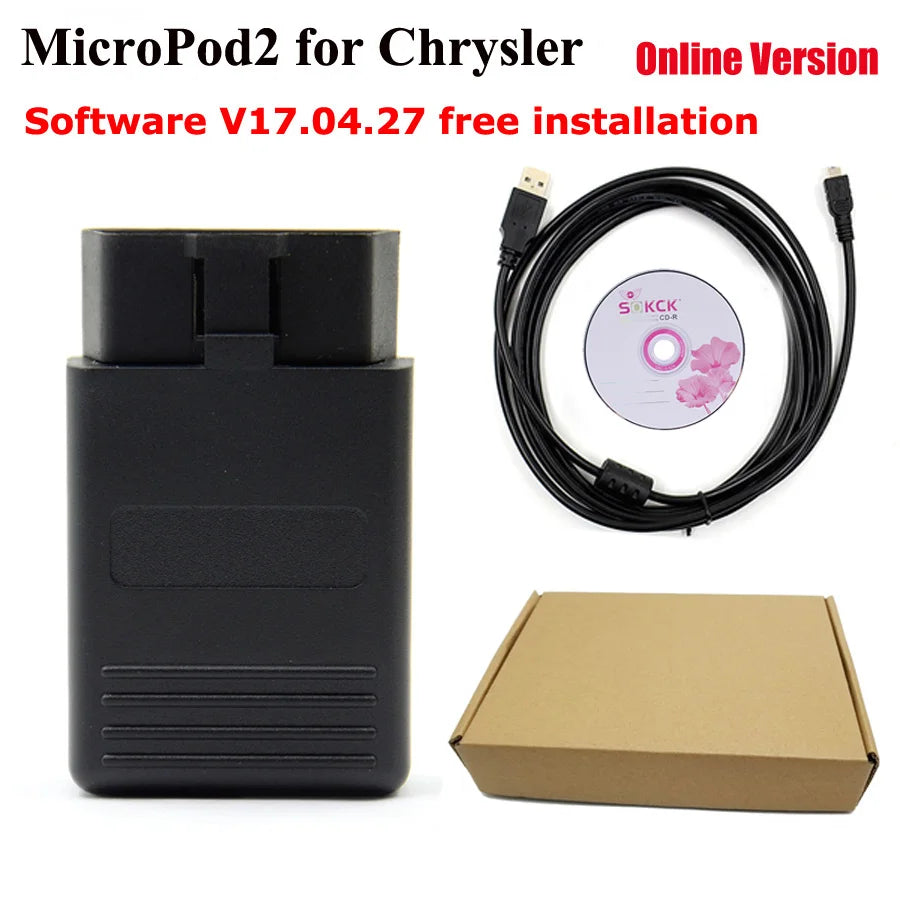 MicroPod For Chrysler Fiat Jeep Dodge Obd2 Scanner 2 Professional Diagnostic Car Repair Tool Automobiles Parts Accessories