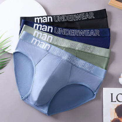 3 Pcs/Lot Men's Letter Briefs Underwear Comfortable Panties Shorts Sexy Gifts for Man Underpants