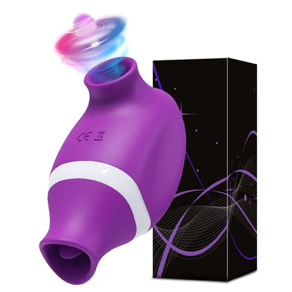 2 in 1 Clit Sucker Vibrator Female for Women G-Spot Sucking  Licking Double Stimulation Nipples Massagers Tongue Sex Toy Adult