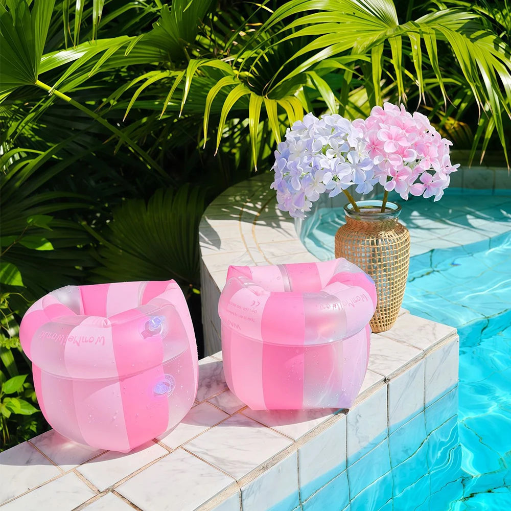 1Pcs Inflatable Pool Float Swim Arm Ring Swim Tube Swim Accessory Summer Water Sports Inflatable Buoyancy Armbands ﻿