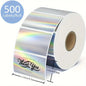 Munbyn/Nelko Holographic Laser Silver Sticker DIY Seal Labels for Card Festival Crafts Party Decorations for 241BT 246S D520