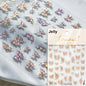 Jelly Butterfly 5D Nail Art Sticker Rhinestone Crystal Charming Shiny Insect Animals DIY Self Adhesive Decoration Manicure Decal