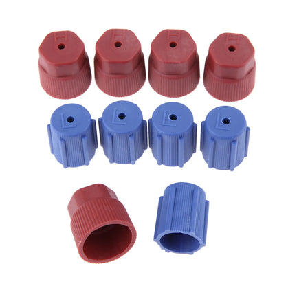 10pcs R134a Cap AC Caps 13mm & 16mm Air Conditioning Service AC System Charging Port Caps for Car Air-conditioning Replacement