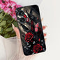 Case For Motorola Edge 50 Fusion Cover XT2429-1 Popular Flower Soft Black Silicone Phone Cases For Motorola G96 5G MotoG96 Funda
