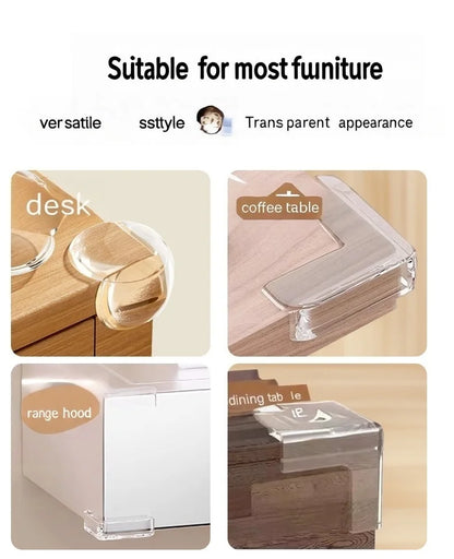 Clear Anti-collision Coffee Table Furniture Corner Protectors Children's Soft Corner Sheathing Living Room Decor  4-10Pcs
