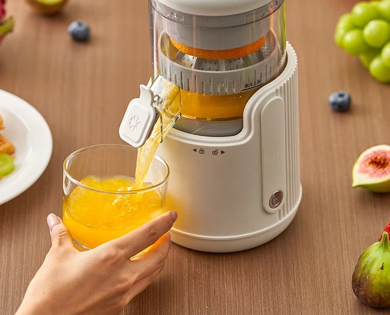 Rechargeable Electric Citrus Juicer Orange Juice Machine Extra Large Caliber Residue Separation
