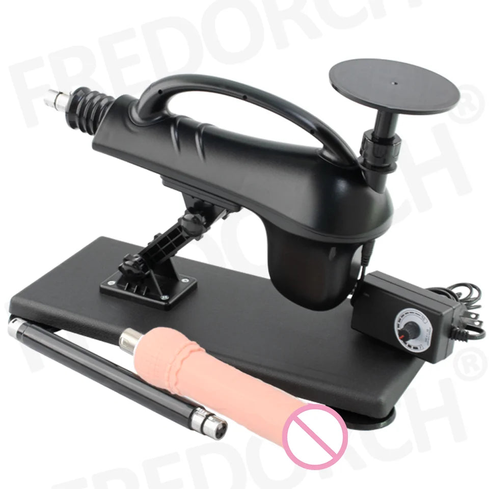 FREDORCH Sex Machines More Attachment Masturbating Pumping Sex Gun Adjustable with Dildo Couples Sex Toy Love Machine for Couple