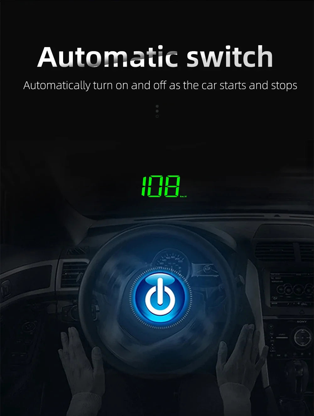  M2 Universal GPS HUD Car Speedometer Projector With Speed KMH Head Up Display Car USB Cable Plug & Play GPS & Beidou System