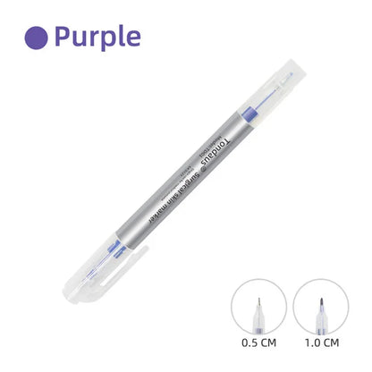 1pc Professional Surgical Sterile Skin Marker Pen Microblading Tattoo Eyebrow Lip Skin Marker Pen Measuring Ruler Set Tool