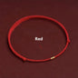 Hand Braided Red Rope Bracelet Copper Lucky Bead Hand Rope Couple Bracelet Simple Buckle Ethnic Original Female Accessory