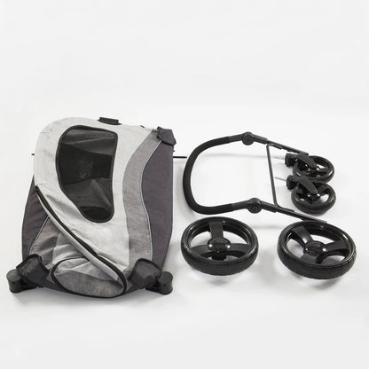 Large 4 Wheel Luxury Jogging Travel Pet Stroller Cosy Handle Dog Strollers Pet Trolley For Large Dog