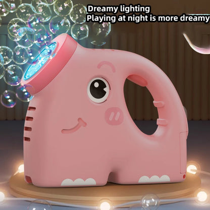 Elephant Electric Bubble Machine, Creating an Atmosphere for a Proposal, Stage Performance, with Lighting, Automatic Bubble Prod