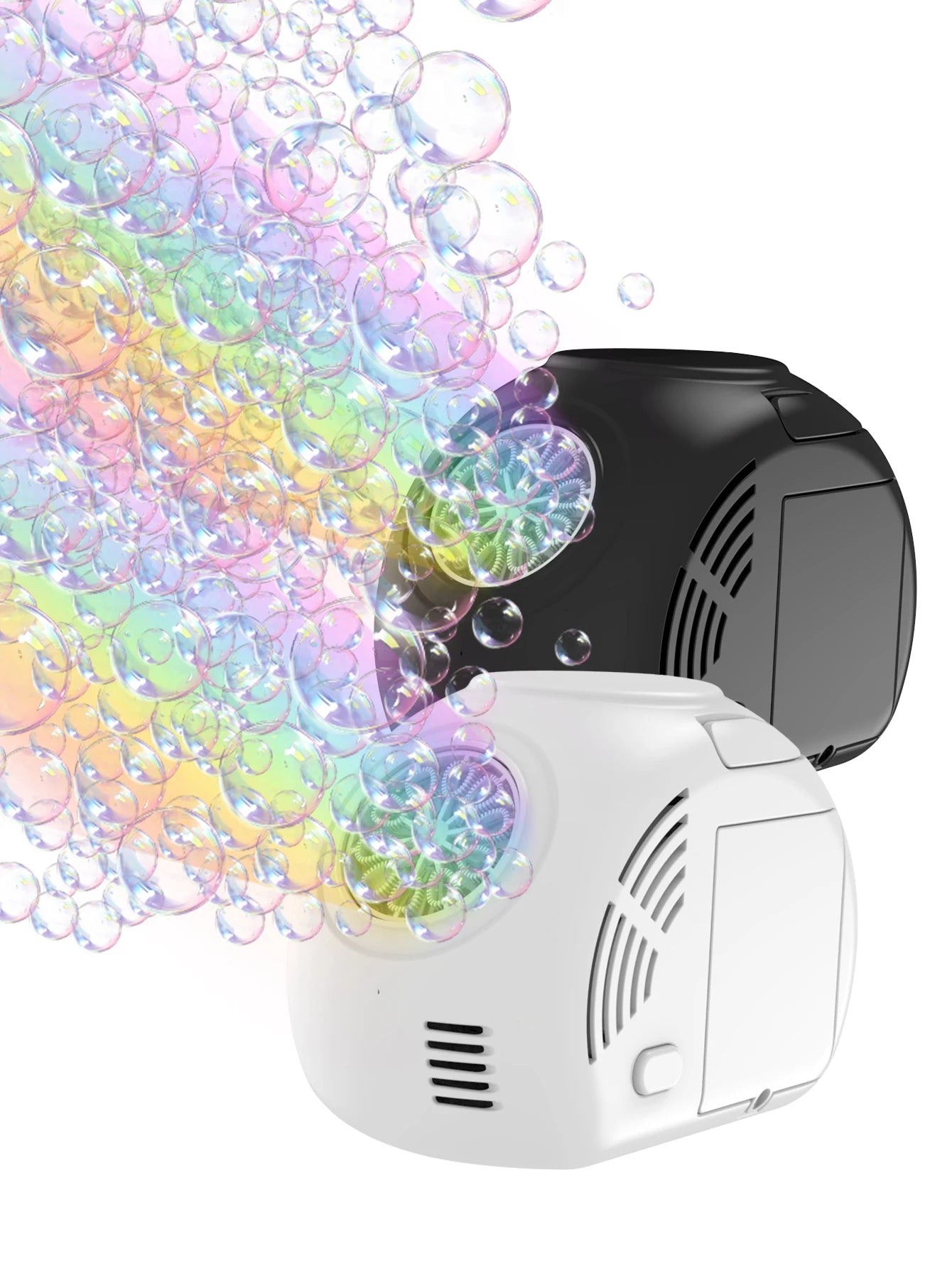 Handheld outdoor bubble machine electric with light bubble toy bubble launcher holiday  gift without battery bubble water