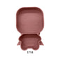 Baby Silicone Suction Cup Bowl Cute Bear Design Macaron Color 100% Food Grade Silicone BPA Free Double plate design for meals
